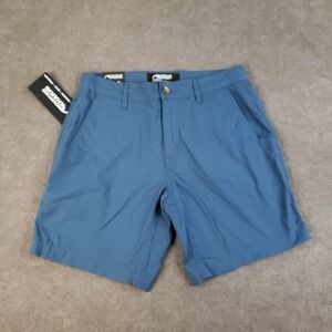 Mountain Khakis Shorts Mens Size 30 Blue‎ Stretch Poplin Classic Fit Lightweight